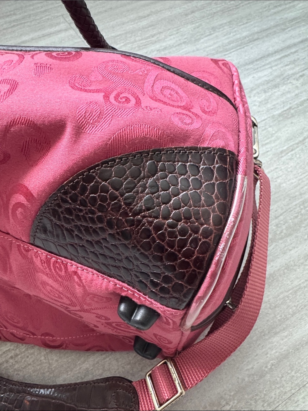 Brighton Pink/ Chocolate Heart Large Beauty Case / Travel Bag đź’Ľ - Picture 8 of 9